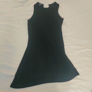 Banana Republic Athletic Tank Asymmetrical Black Dress